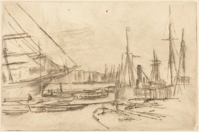 Een schets uit Billingsgate door James McNeill Whistler