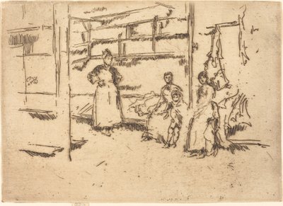 Na de Verkoop, Hounsditch door James Abbott McNeill Whistler