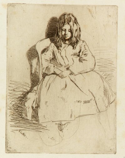 Annie, zittend door James Abbott McNeill Whistler