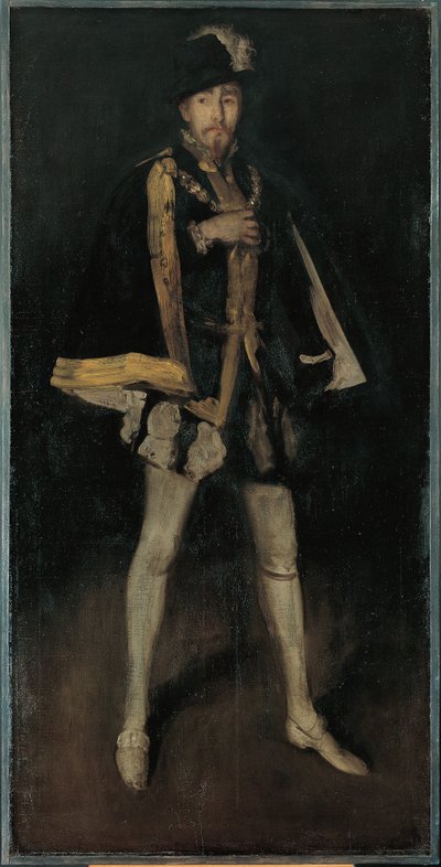 Arrangement in zwart, nr. 3: Sir Henry Irving als Filips II van Spanje door James McNeill Whistler