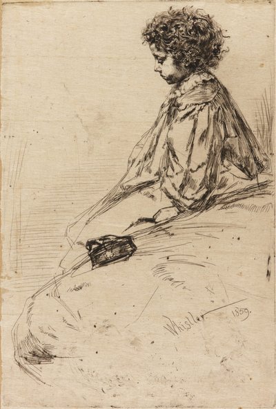 Bibi Lalouette door James Abbott McNeill Whistler