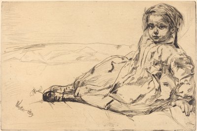 Bibi Valentin door James Abbott McNeill Whistler