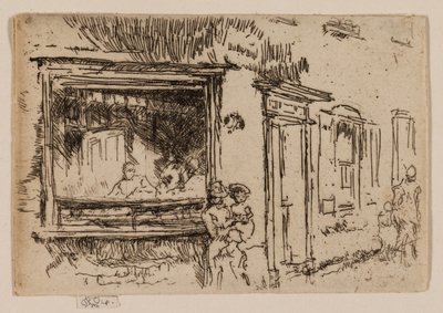 Slagerij, Sandwich, Kent door James McNeill Whistler