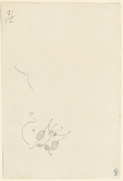Vlinder door James Abbott McNeill Whistler