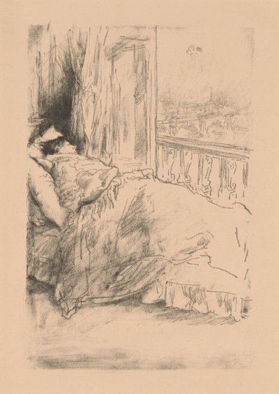 Bij het balkon door James Abbott McNeill Whistler