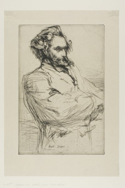 C. L. Drouet, Beeldhouwer door James Abbott McNeill Whistler