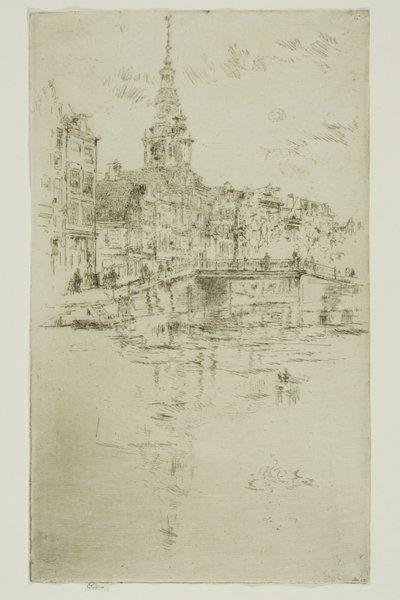 Kerk, Amsterdam door James Abbott McNeill Whistler