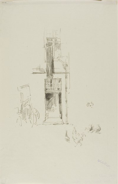 Hanen en hennen, Hôtel Colbert door James McNeill Whistler