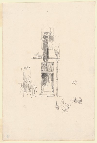 Hanen en Hennen, Hôtel Colbert door James McNeill Whistler