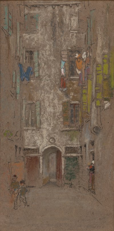 Paradiso Hof door James McNeill Whistler