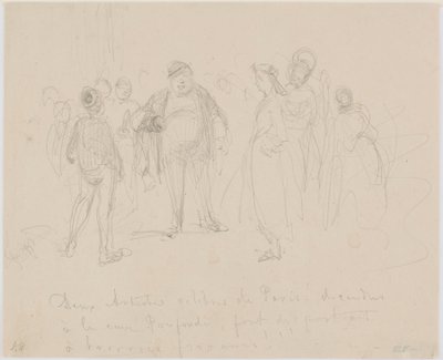 Twee beroemde kunstenaars uit Parijs door James Abbott McNeill Whistler