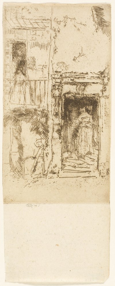 Deur, stallen - Loches door James Abbott McNeill Whistler
