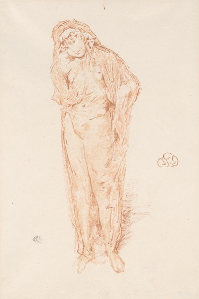 Geklede figuur, staand door James Abbott McNeill Whistler
