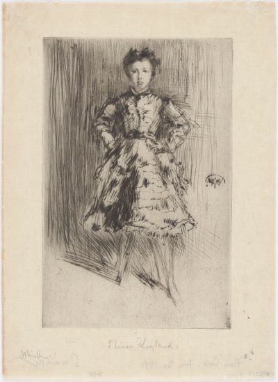 Elinor Leyland door James Abbott McNeill Whistler