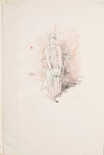 Figuurstudie in kleuren door James McNeill Whistler