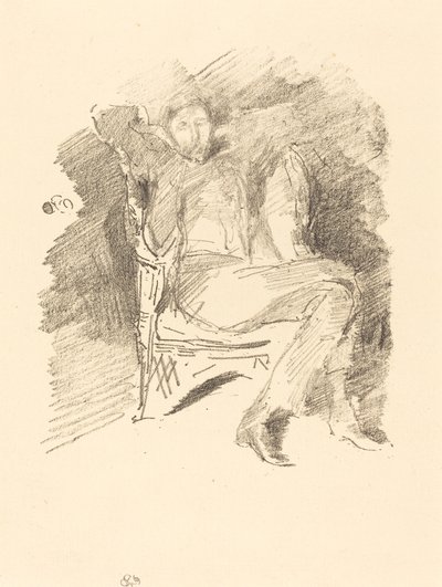 Vuurlicht: Joseph Pennell, Nr. 1 door James Abbott McNeill Whistler