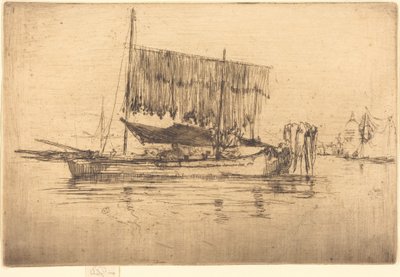 Vissersboot door James McNeill Whistler