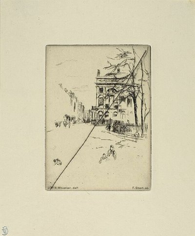 Fitzroyplein door James McNeill Whistler