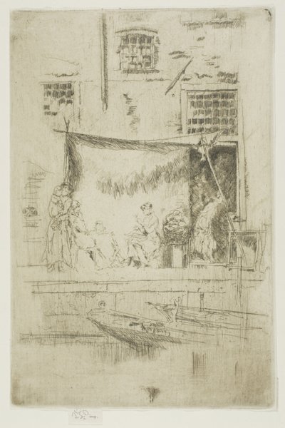 Fruitkraam door James Abbott McNeill Whistler
