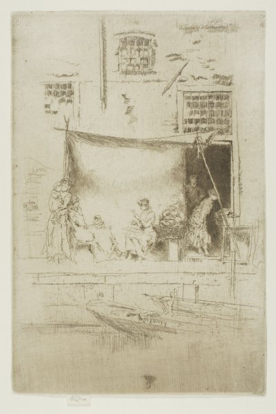 Fruitkraam door James Abbott McNeill Whistler