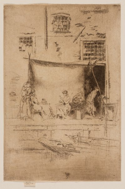 Fruitkraam door James Abbott McNeill Whistler