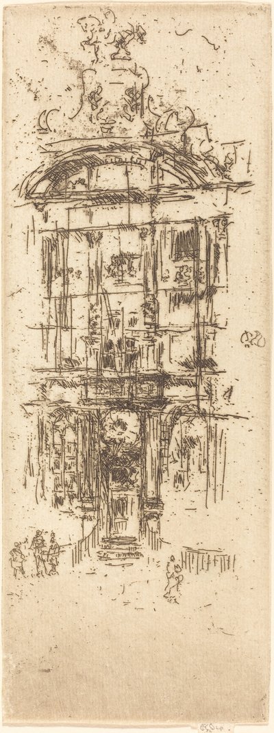 Gouden Huis, Brussel door James Abbott McNeill Whistler