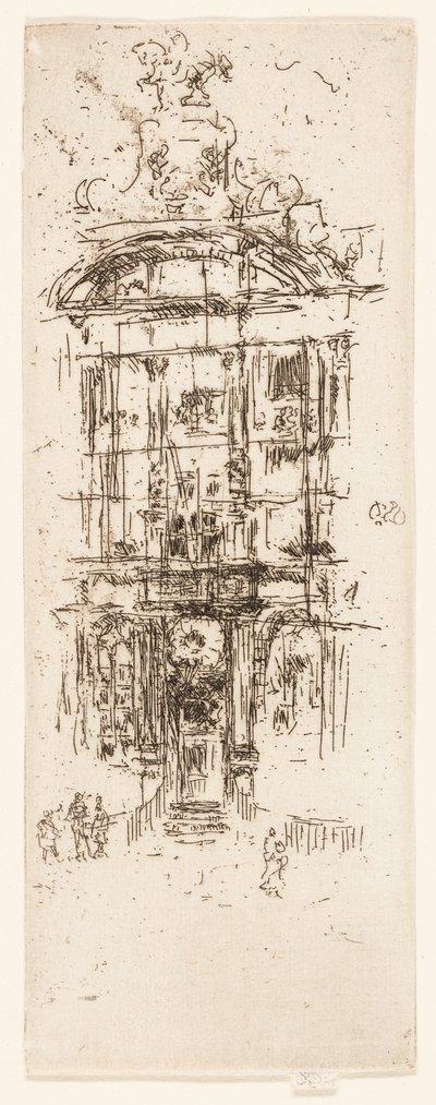 Gouden huis, Brussel door James Abbott McNeill Whistler