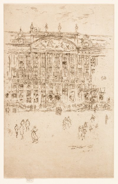 Grote Markt, Brussel door James McNeill Whistler