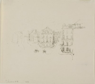 Grand Rue, Dieppe door James McNeill Whistler