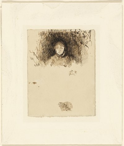 Hoofd van een meisje door James McNeill Whistler