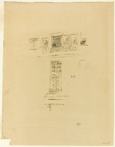 Hôtel Colbert, ramen door James McNeill Whistler
