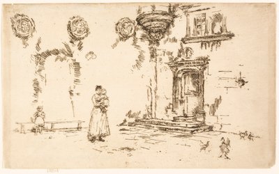 Hôtel Lallemont, Bourges door James McNeill Whistler