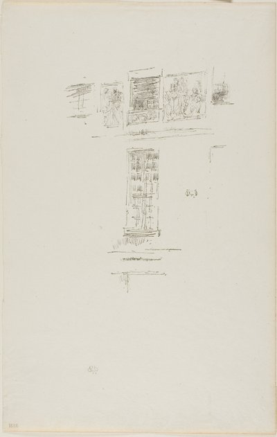 Hôtel Colbert, ramen door James Abbott McNeill Whistler