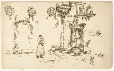 Hôtel Lallemont, Bourges door James Abbott McNeill Whistler
