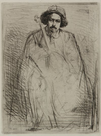J. Becquet, Beeldhouwer door James Abbott McNeill Whistler