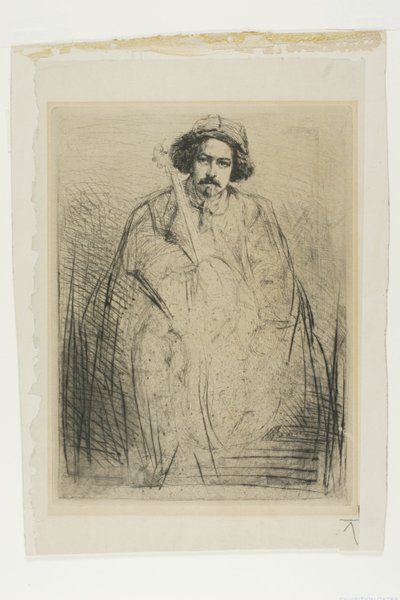 J. Becquet, Beeldhouwer door James Abbott McNeill Whistler