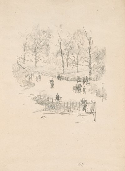 Kensington Tuinen door James Abbott McNeill Whistler