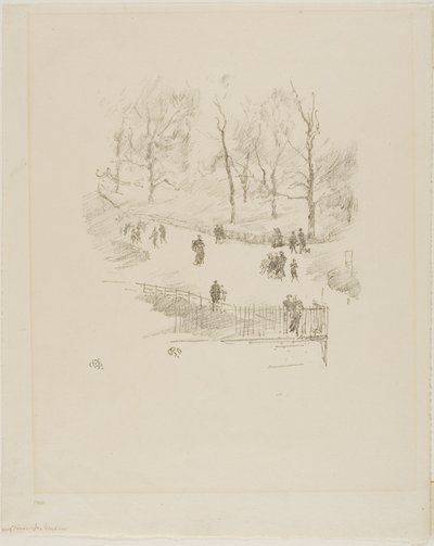 Kensington Tuinen door James Abbott McNeill Whistler