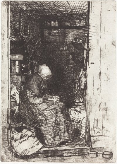 De Oude met de Lappen door James Abbott McNeill Whistler