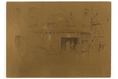 Klein Hof door James McNeill Whistler