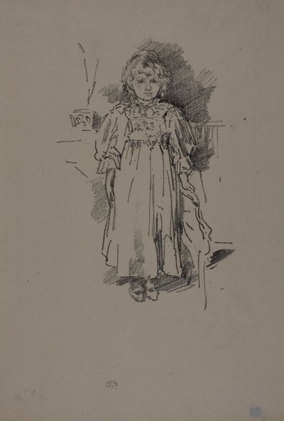 Kleine Evelyn door James Abbott McNeill Whistler