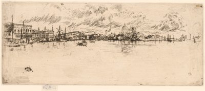 Lang Venetië door James Abbott McNeill Whistler