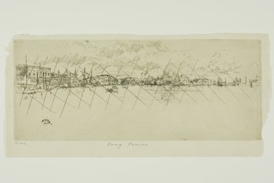Lang Venetië door James Abbott McNeill Whistler