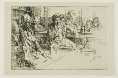 Havenarbeiders door James Abbott McNeill Whistler