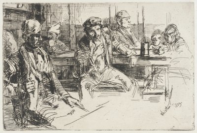 Havenarbeiders door James McNeill Whistler