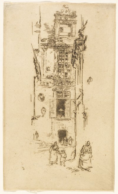 Mairie, Loches door James Abbott McNeill Whistler