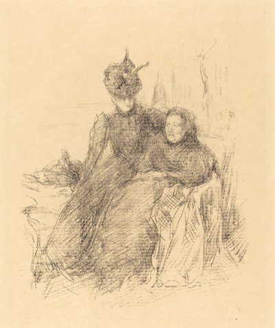 Moeder en Dochter door James Abbott McNeill Whistler