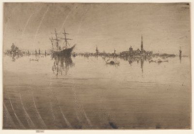 Nocturne door James Abbott McNeill Whistler