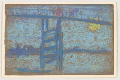 Nocturne: Battersea Bridge door James Abbott McNeill Whistler