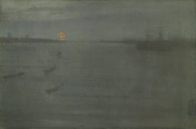 Nocturne: Blauw en goud - Southampton Water door James McNeill Whistler